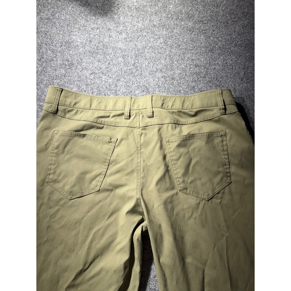 Weatherproof Vintage Mens Regular Fit Stretch Pants Olive Green 38x32 Hiking